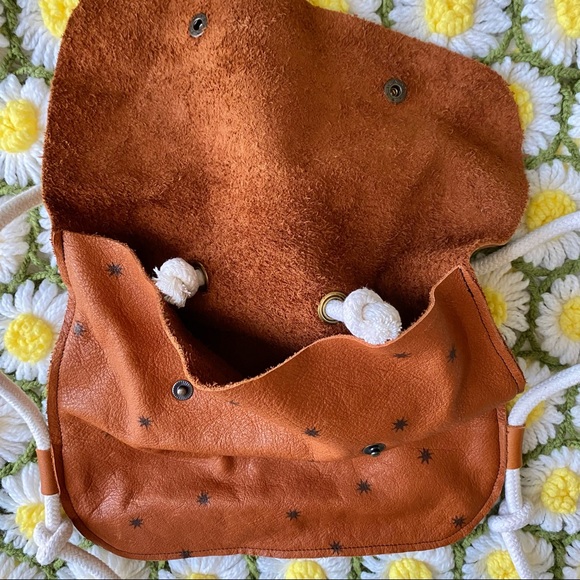 Rylee and Cru leather backpack knapsack rare